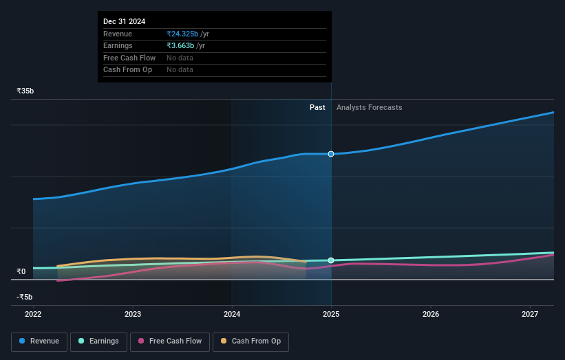 CMS Info Systems Earnings and Revenue Growth