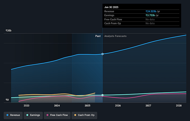CMS Info Systems Earnings and Revenue Growth